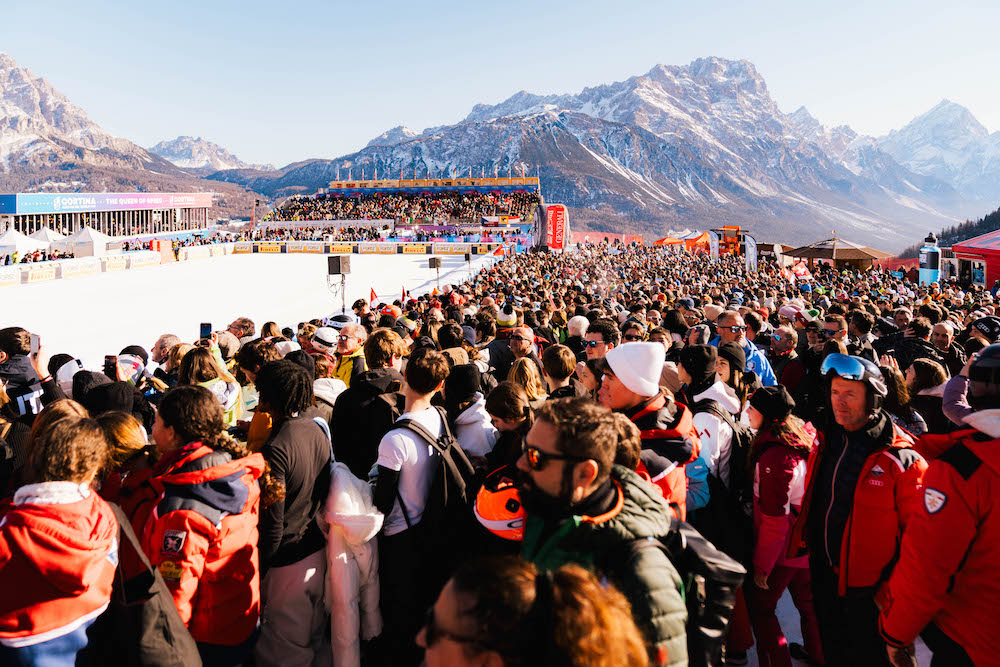 Folla alla Cortina Ski World Cup 2025