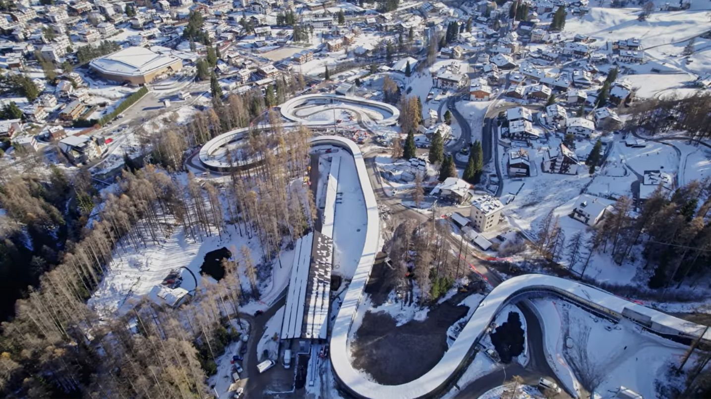 Pista Eugenio Monti - drone