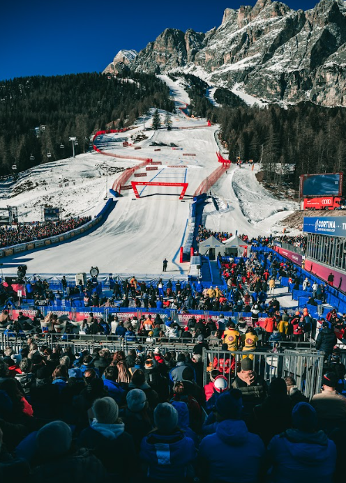 Finish Area Cortina Ski World Cup