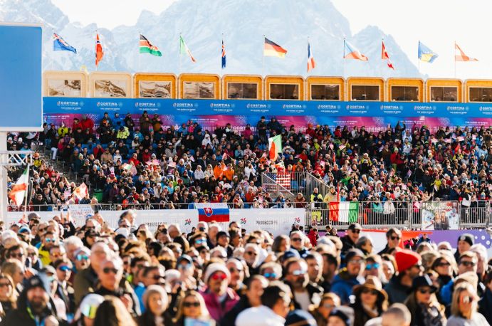 Tribuna Cortina Ski World Cup 2025